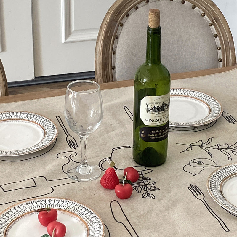 meal paint table cover