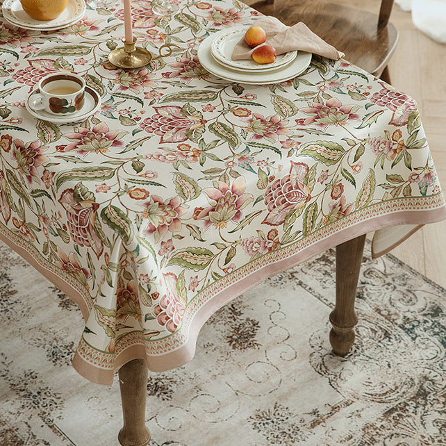 pink like a dream flower table cloth