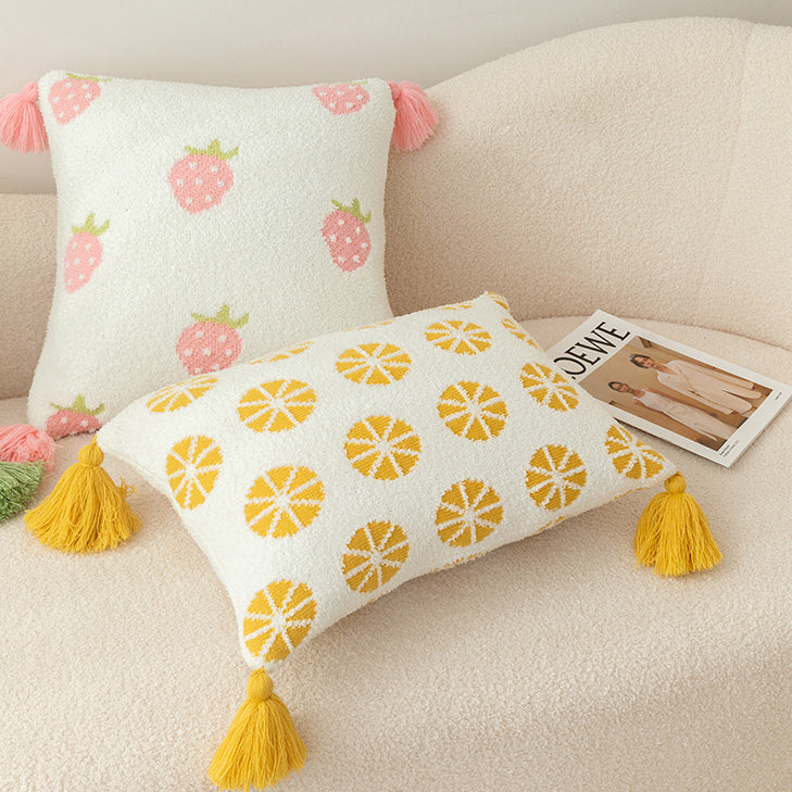 4design fruit knit cushion