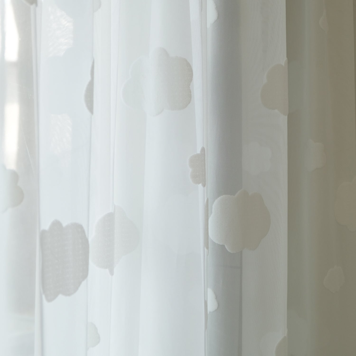 cloud pattern lace curtain