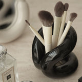 3color ceramic brush stand