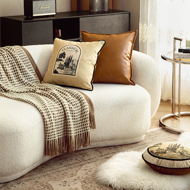 country road logo square cushion