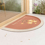 5design logo semicircle mini door mat