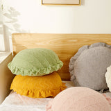 5color knit circle cushion