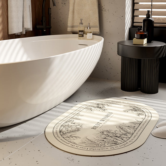 lucky logo luxury bath mat
