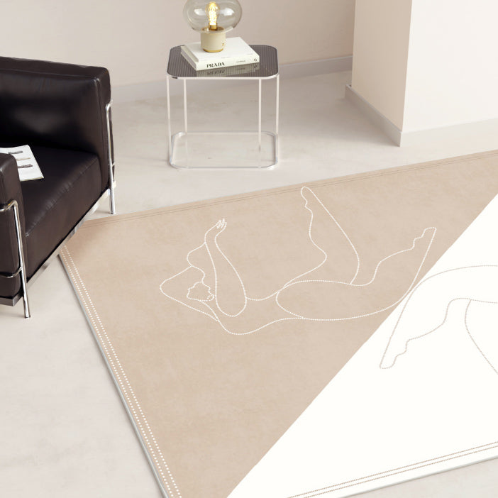 4design modern art square carpet