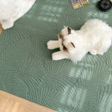 6color leaf stitch floor mat