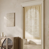 beige elegance logo curtain