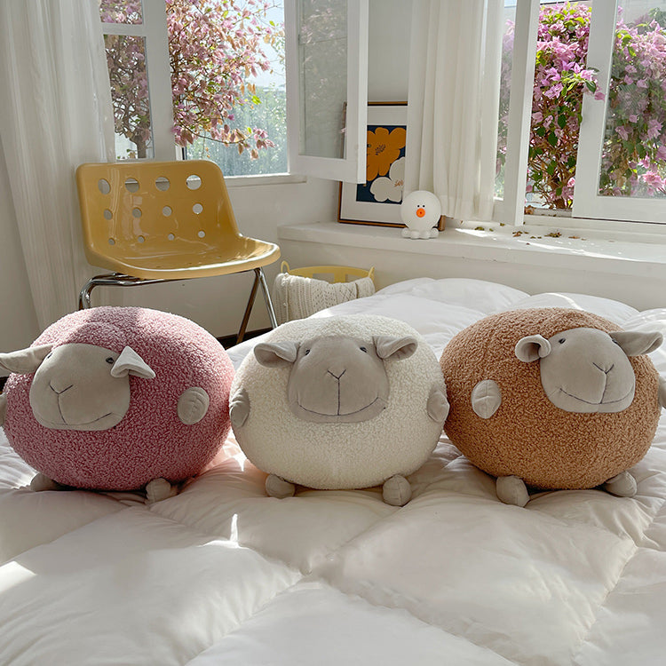 3color boa sheep cushion
