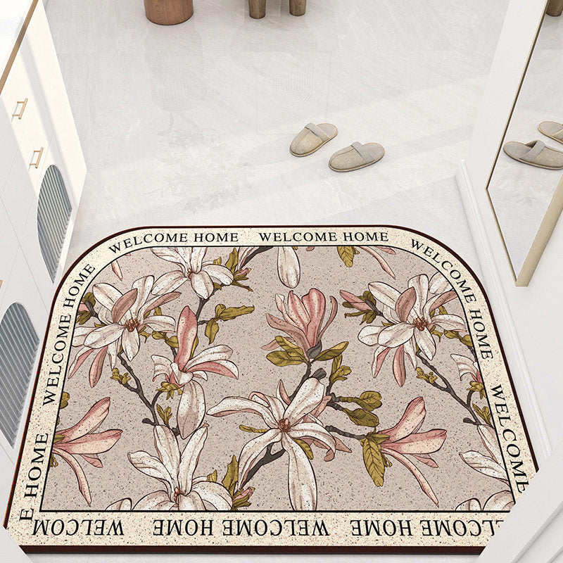 4design flower mini door mat