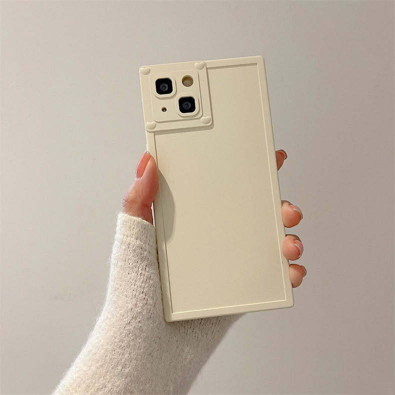 6color simple square iPhone case