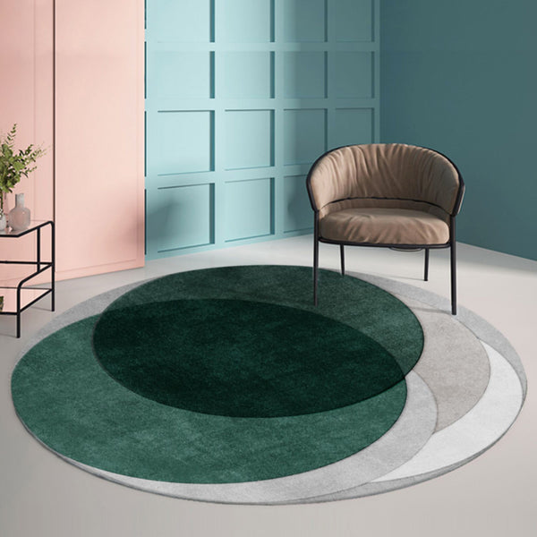 7color light luxury round carpet