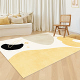 4design moon yellow square carpet