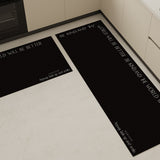 2color simple logo kitchen mat