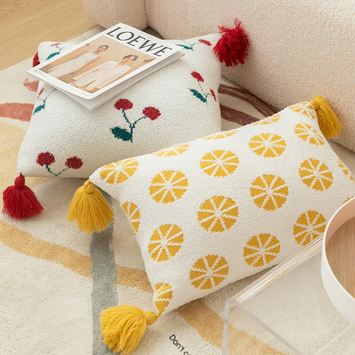 4design fruit knit cushion
