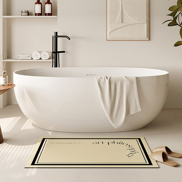 art philosophy bath mat