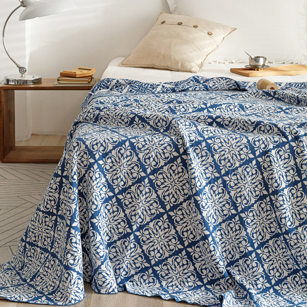 5color ethnic pattern blanket