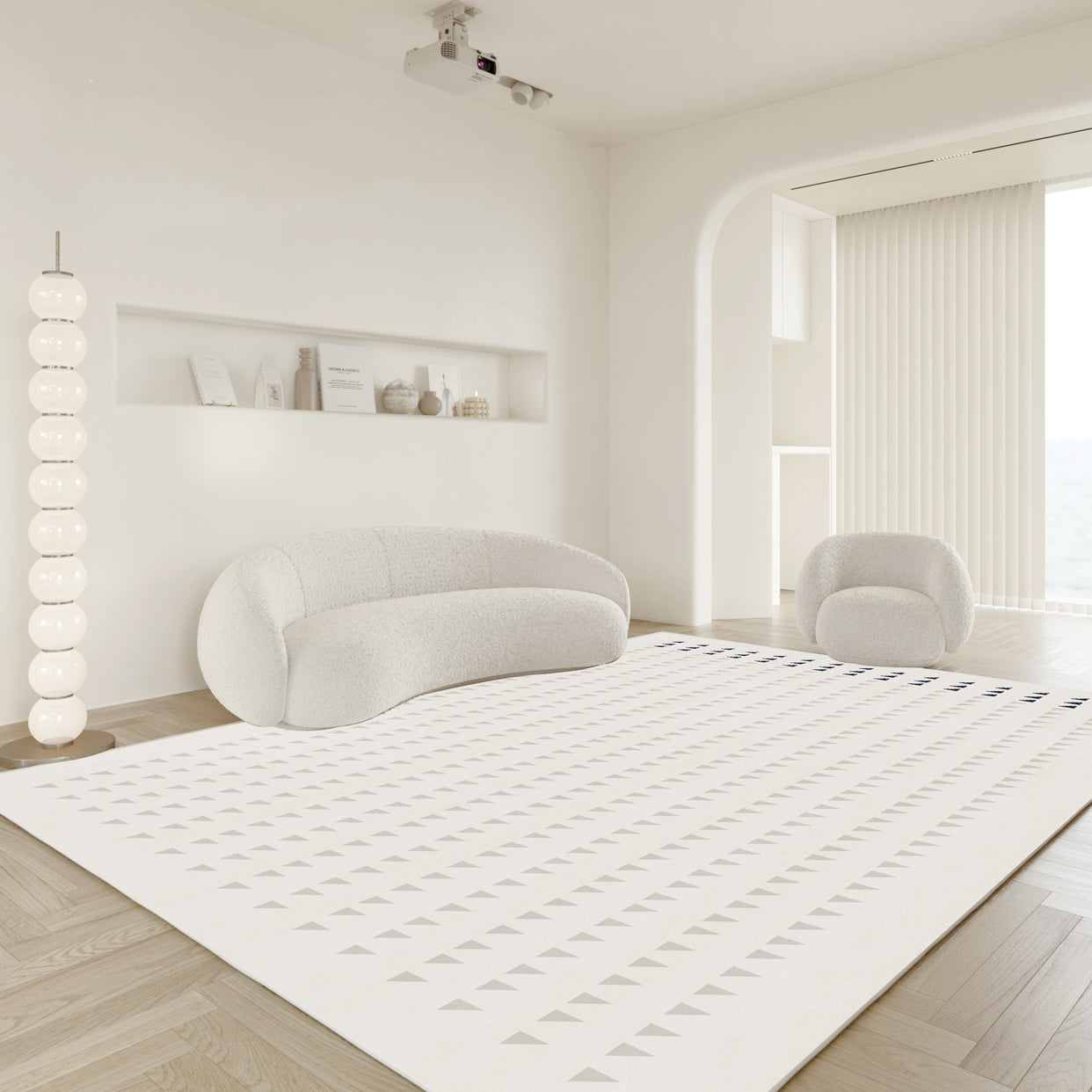 10design geometry square carpet