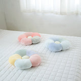 4color pastel flower cushion