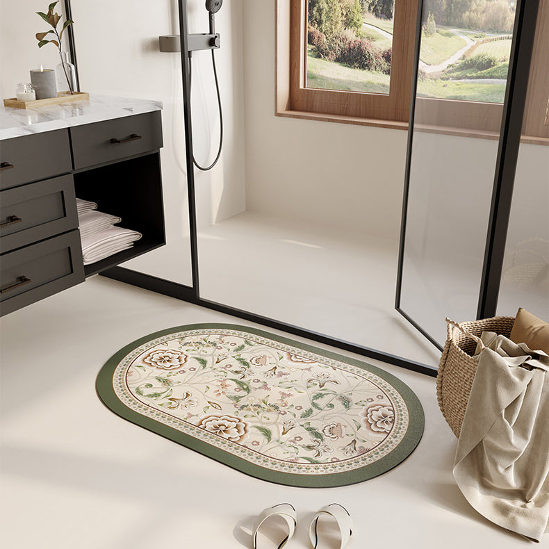 6design luxury flower bath mat