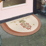 5design logo semicircle mini door mat