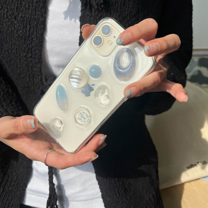 clear blue stone iPhonecase