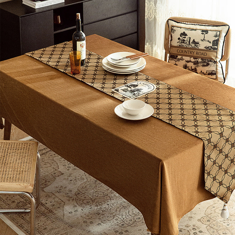 country road logo table runner