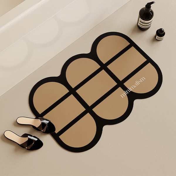 minimalism retro bath mat