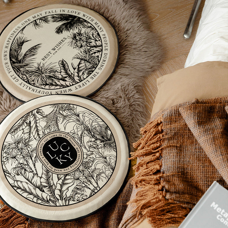 lucky logo luxury cushion