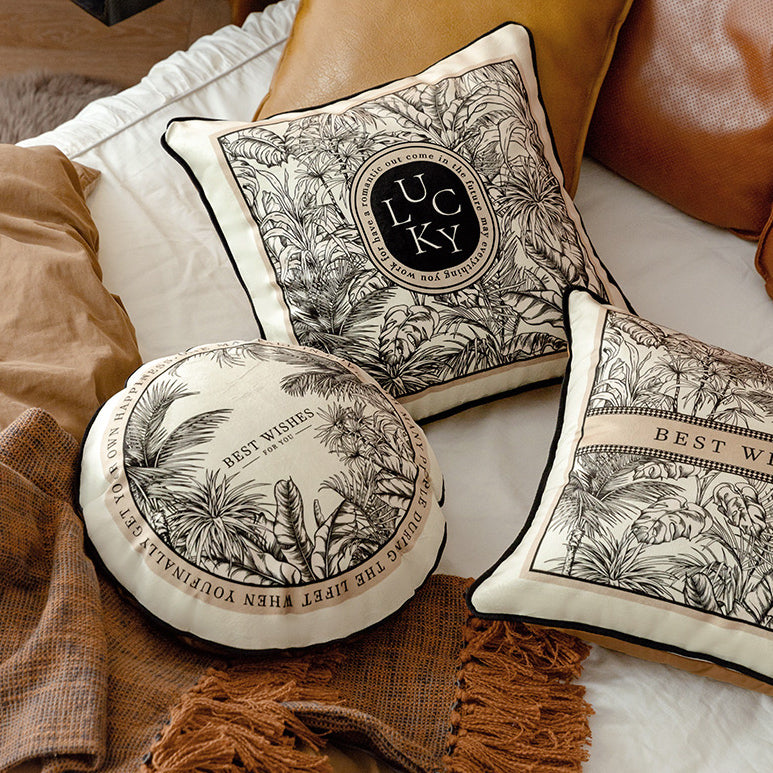 3design lucky logo luxury cushion