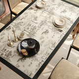 2design black toile de Jouy square table mat
