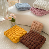 6color boa knit square cushion