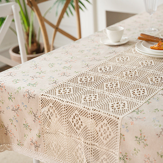 4design country flower table cloth