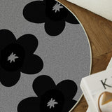 7design gray nature round carpet