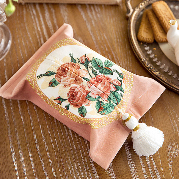 2design retro rose garden tissue case