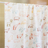 colorful animal curtain