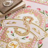 2design pink lovely tulip table cloth