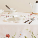 botanical flower table cover