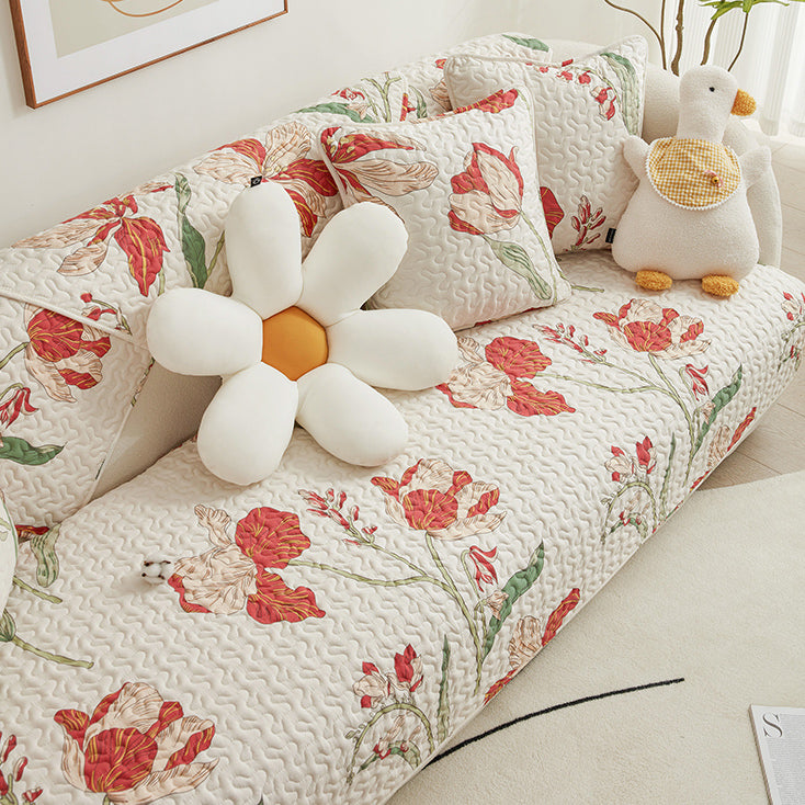 4design retro girly flower cushion