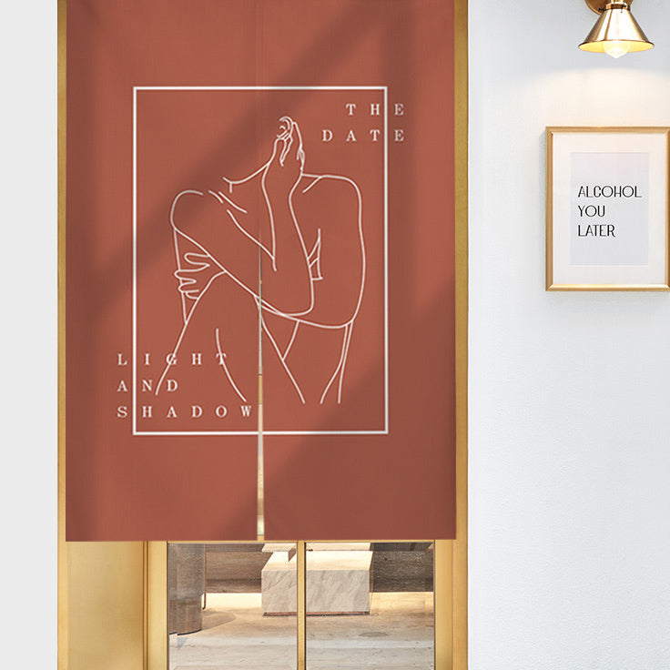 8design female door curtain