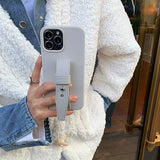 white leather belt iPhonecase