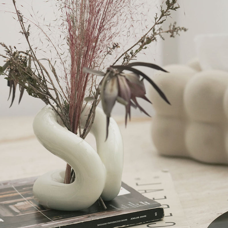 3color ceramic brush stand