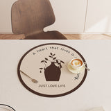 5design relax time round place mat