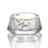 8design clear glass ashtray