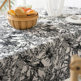 black jungle table cloth