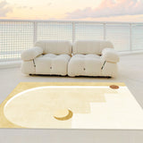 4design moon yellow square carpet