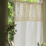 cream layered curtain
