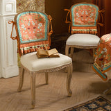 bright floral chair cover & cushion