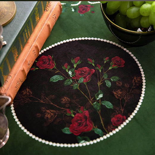 european rose art table cloth