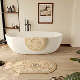south wood beige bath mat
